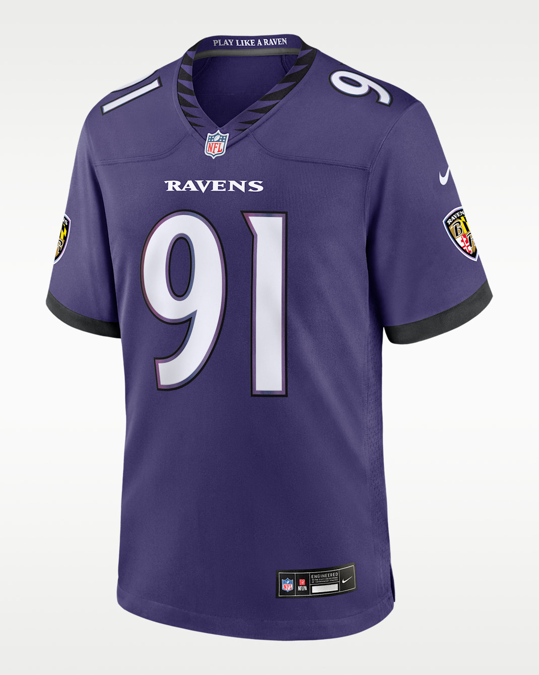 Trey Hendrickson Baltimore Ravens Men's Nike NFL Game Jersey - Purple