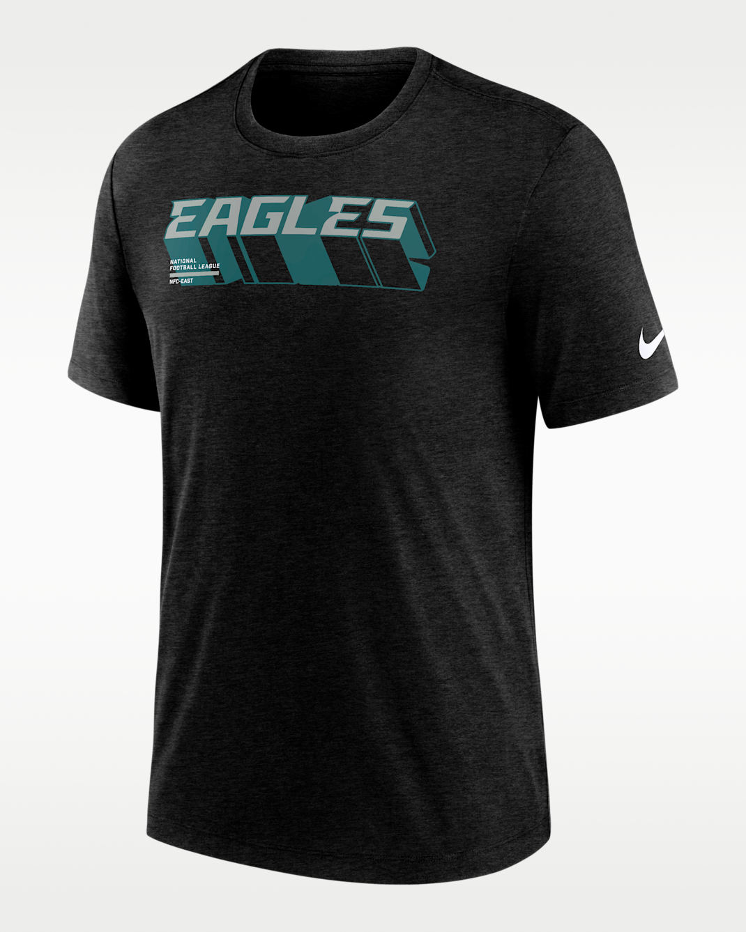 Philadelphia Eagles Long Pass Men's Nike NFL T-Shirt - Black