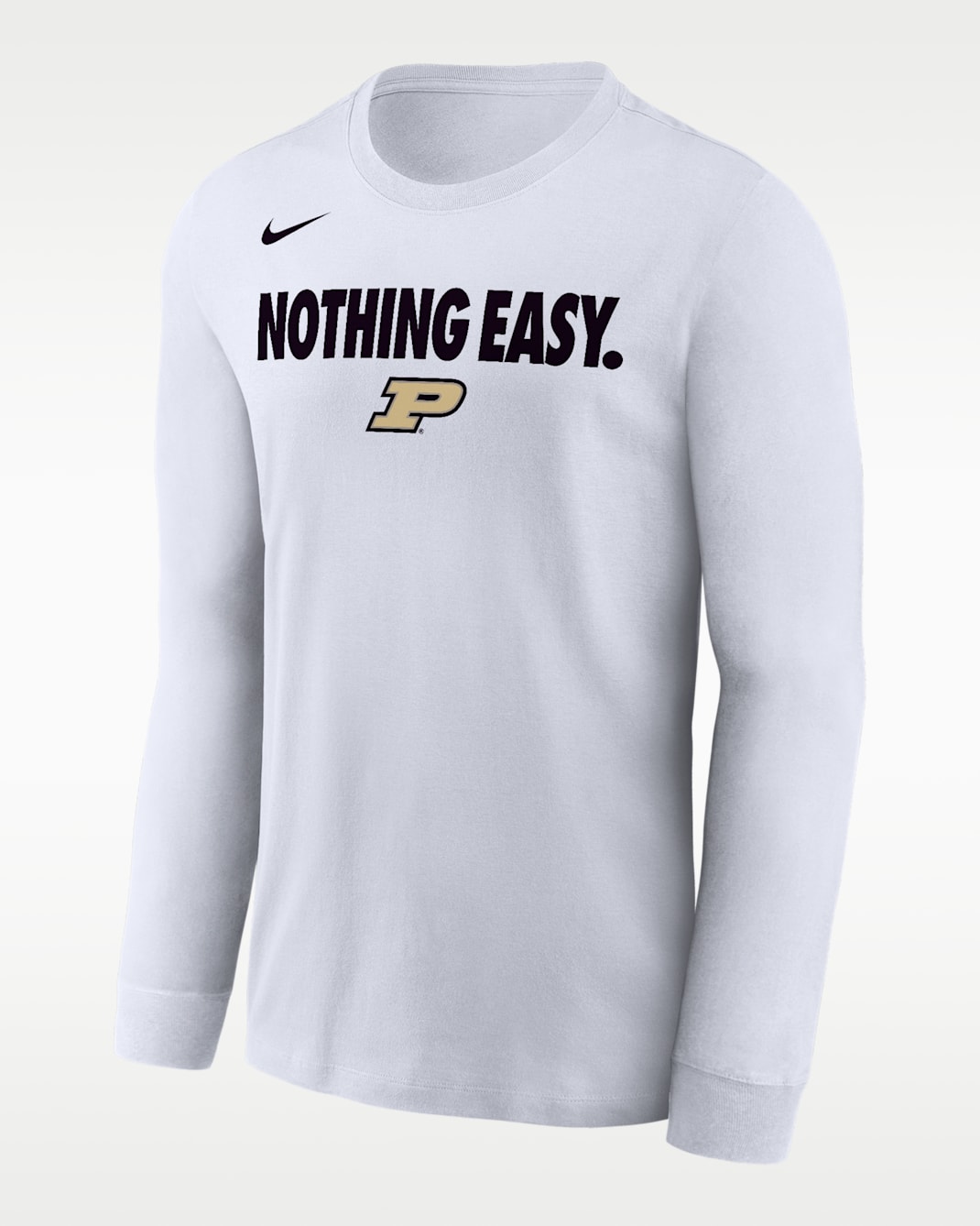 Purdue Men's Nike College Long-Sleeve T-Shirt - White