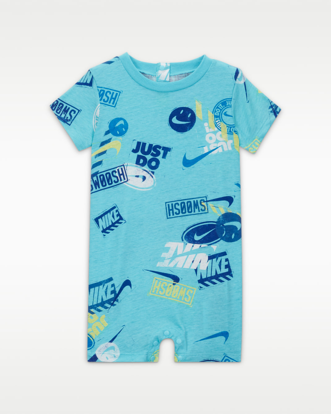 Nike Wild Air Printed Romper Strampler für Babys - Baltic Blue