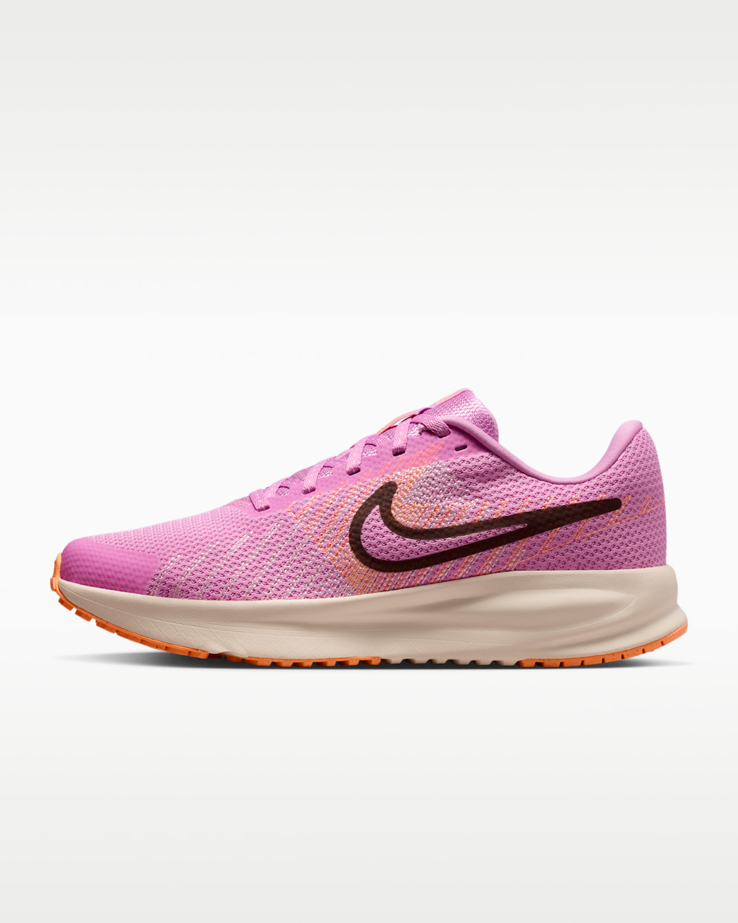 Nike Run Defy Women's Road Running Shoes - Light Magenta/Chalk/Orange Pulse/Black