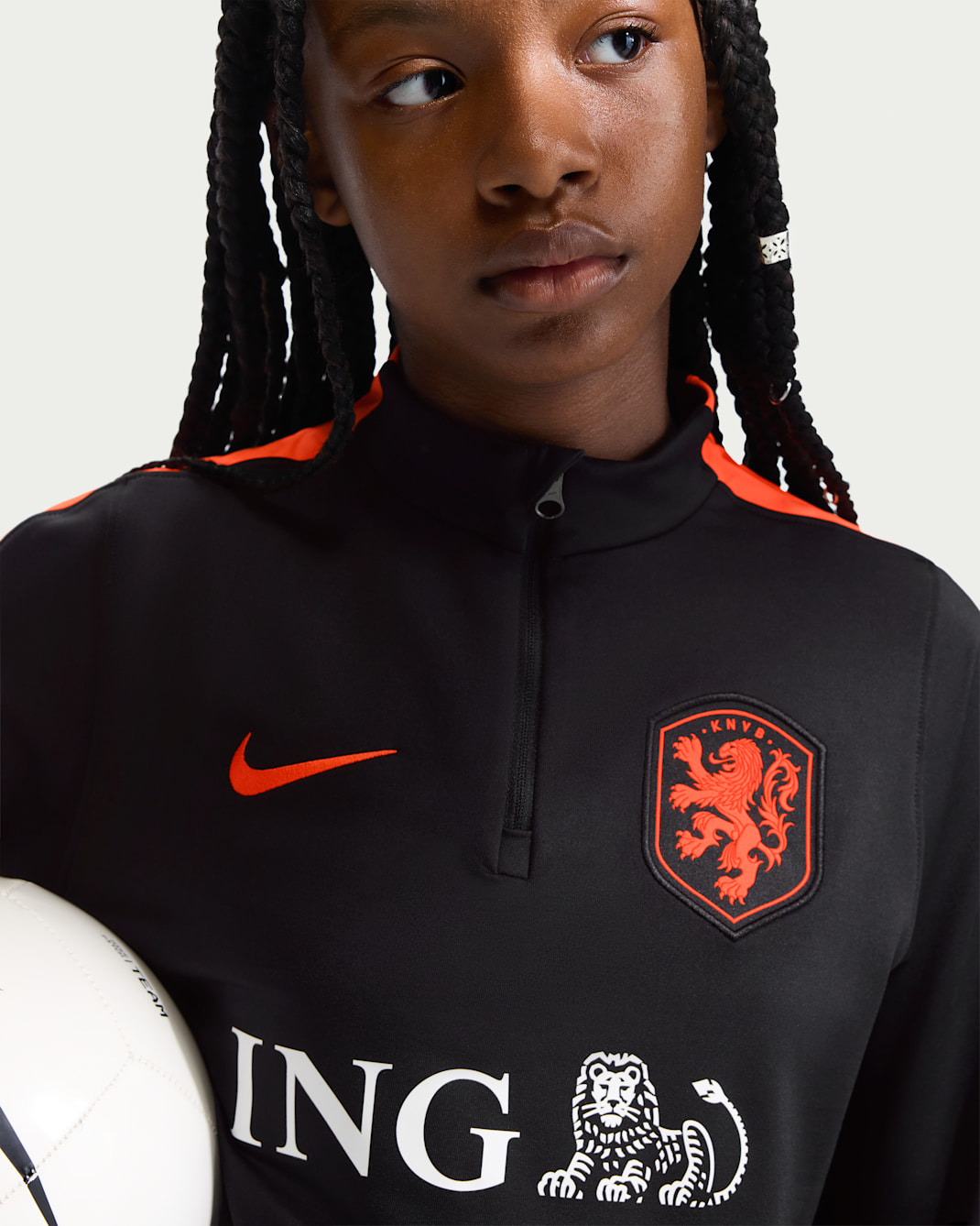 Netherlands Strike Big Kids' Nike Dri-FIT Soccer Drill Top
