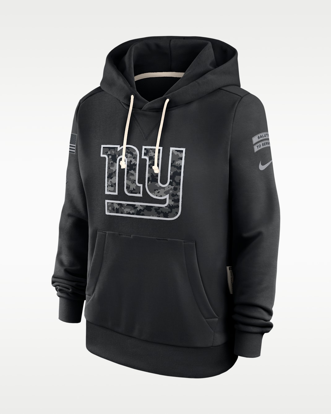 New York Giants Salute to Service Sideline Women's Nike Dri-FIT NFL Pullover Hoodie - Black