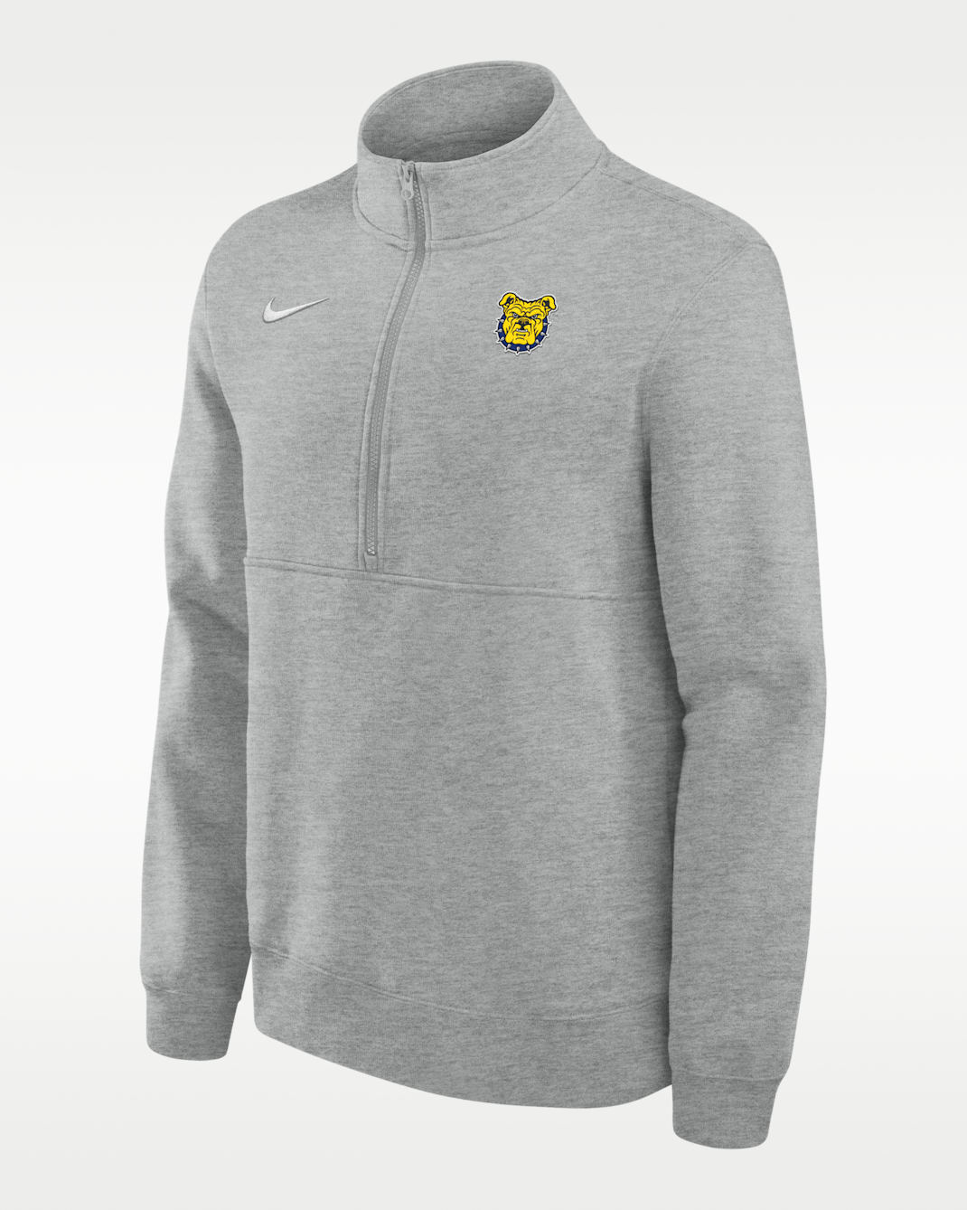North Carolina A&T University Aggies Club Men's Nike College Fleece Half-Zip Top - Dark Grey Heather