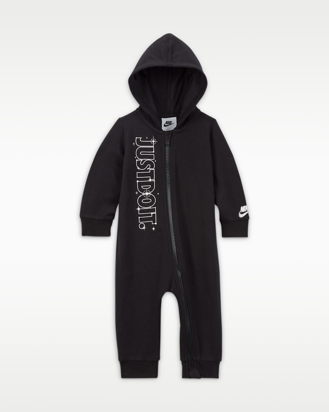 Nike Sportswear Shine Graphic Hooded coverall voor baby's - Zwart