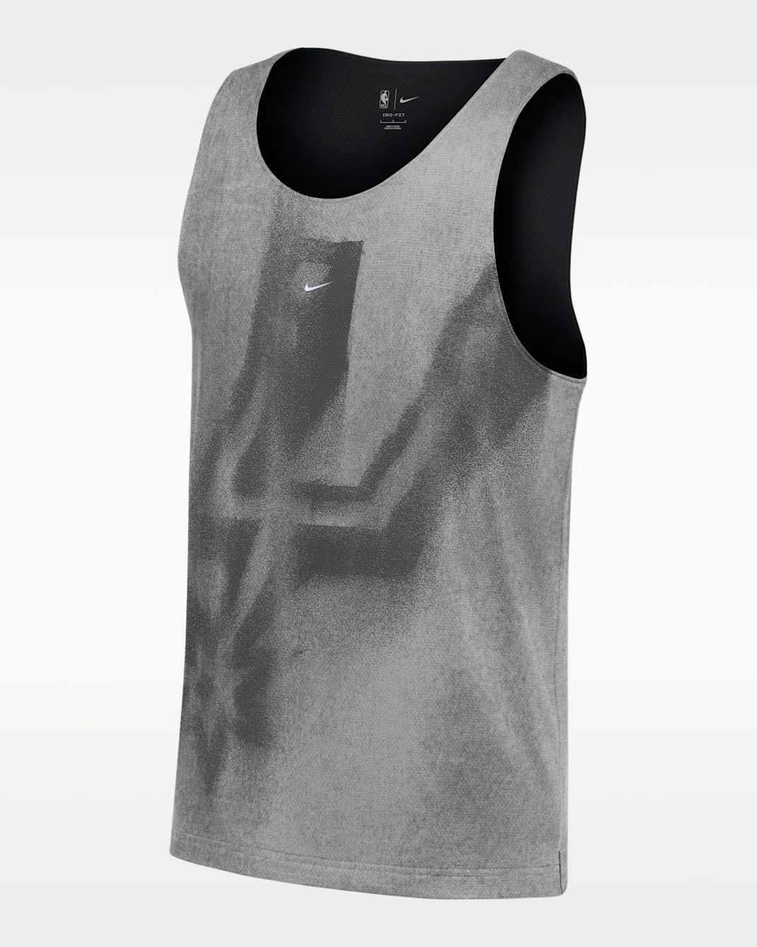 San Antonio Spurs Standard Issue Nike Men's Mesh Basketball Jersey - Flat Silver/Black