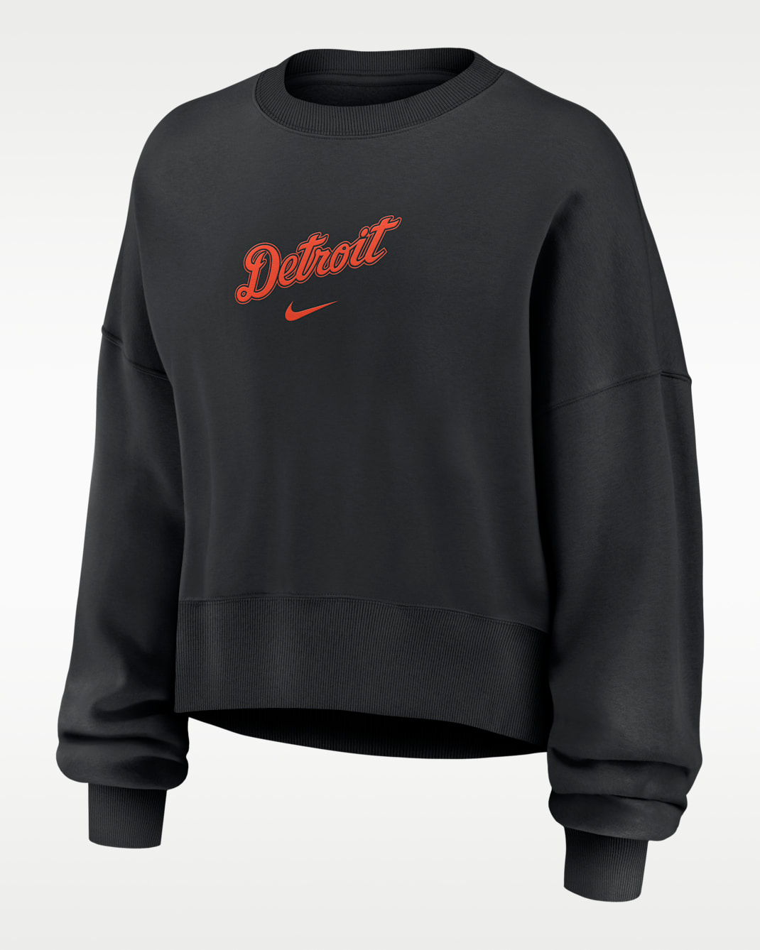 Detroit Tigers Women's Nike MLB Pullover Crew - Black