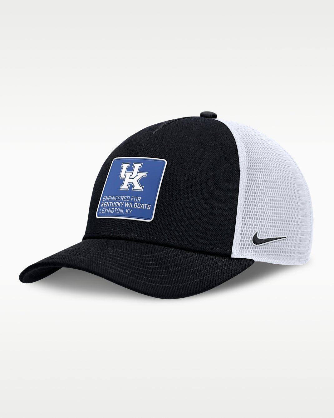 Kentucky On-Field Rise Engineered Men's Nike College Trucker Adjustable Hat - Black