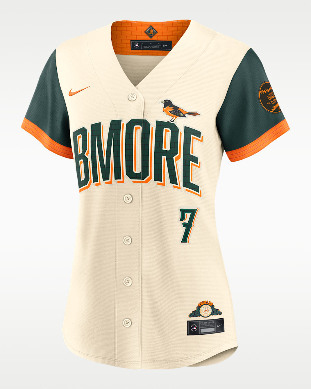 Jackson Holliday Baltimore Orioles City Connect Women's Nike MLB Stadium Jersey - Natural