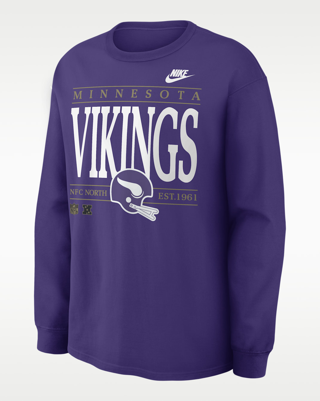 Minnesota Vikings Rewind Max90 Men's Nike NFL Long-Sleeve T-Shirt - Purple