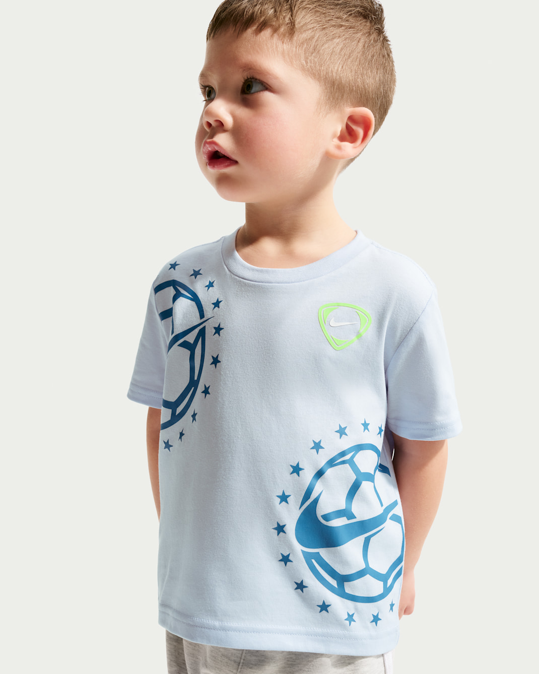 Nike Toddler Split Soccer Ball T-Shirt - Hydrogen Blue