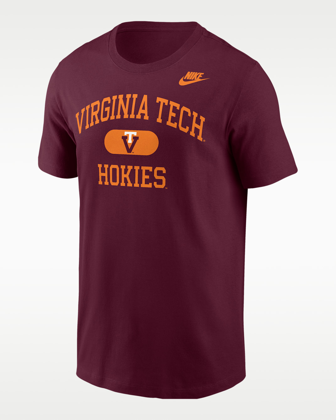 Virginia Tech Hokies Men's Nike College T-Shirt - Deep Maroon