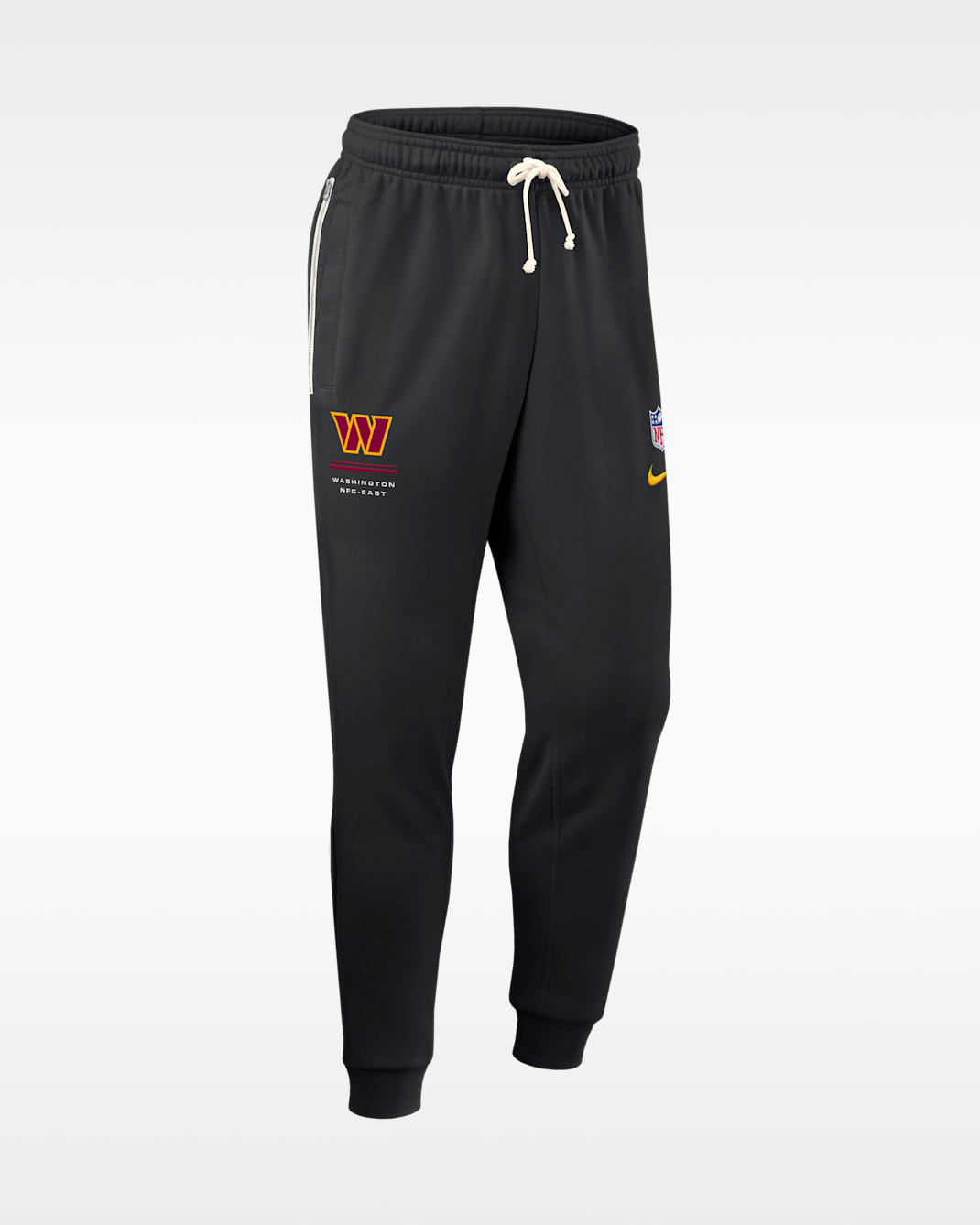 Pants de pierna entallada Nike Dri-FIT de la NFL para hombre Washington Commanders Sideline Standard Issue - Negro