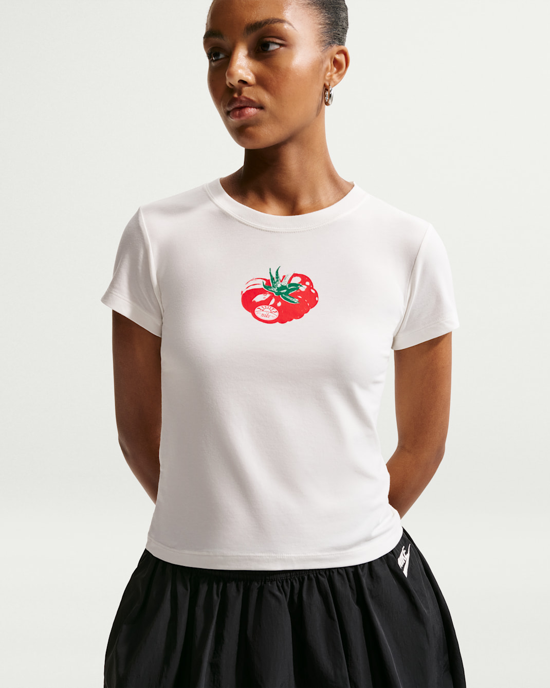 Nike Sportswear Chill Knit Women's Slim Mod-Cropped T-Shirt - Sail