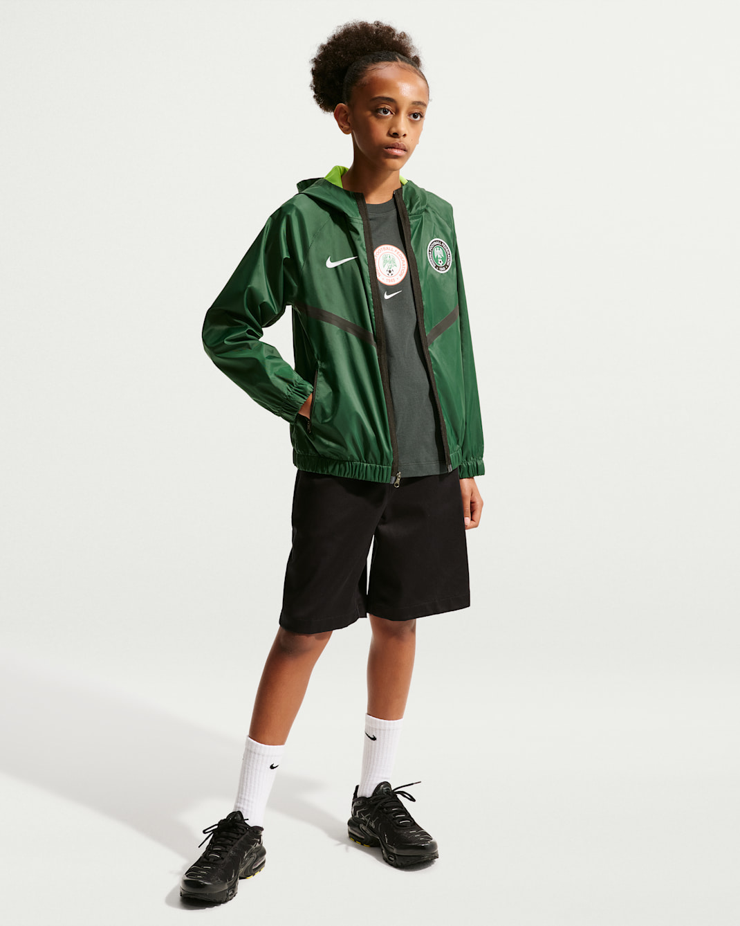 Nigeria Big Kids' Nike Dri-FIT Soccer Anthem Jacket