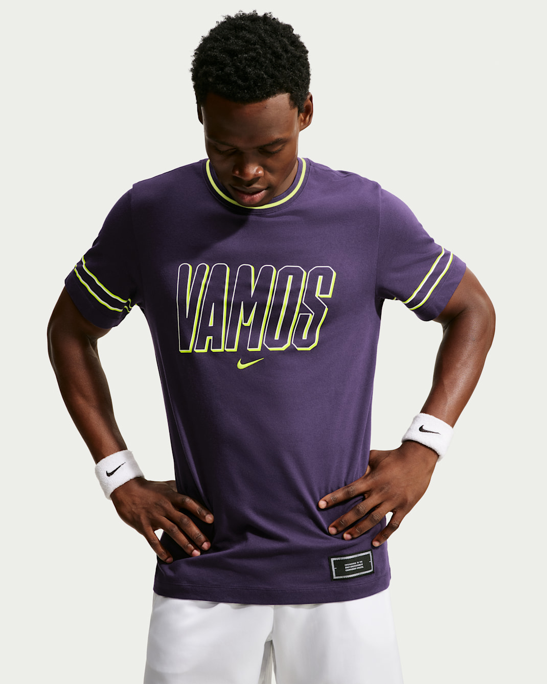 Carlos Alcaraz NikeCourt Dri-FIT-tennis-T-shirt til mænd - Purple Dynasty