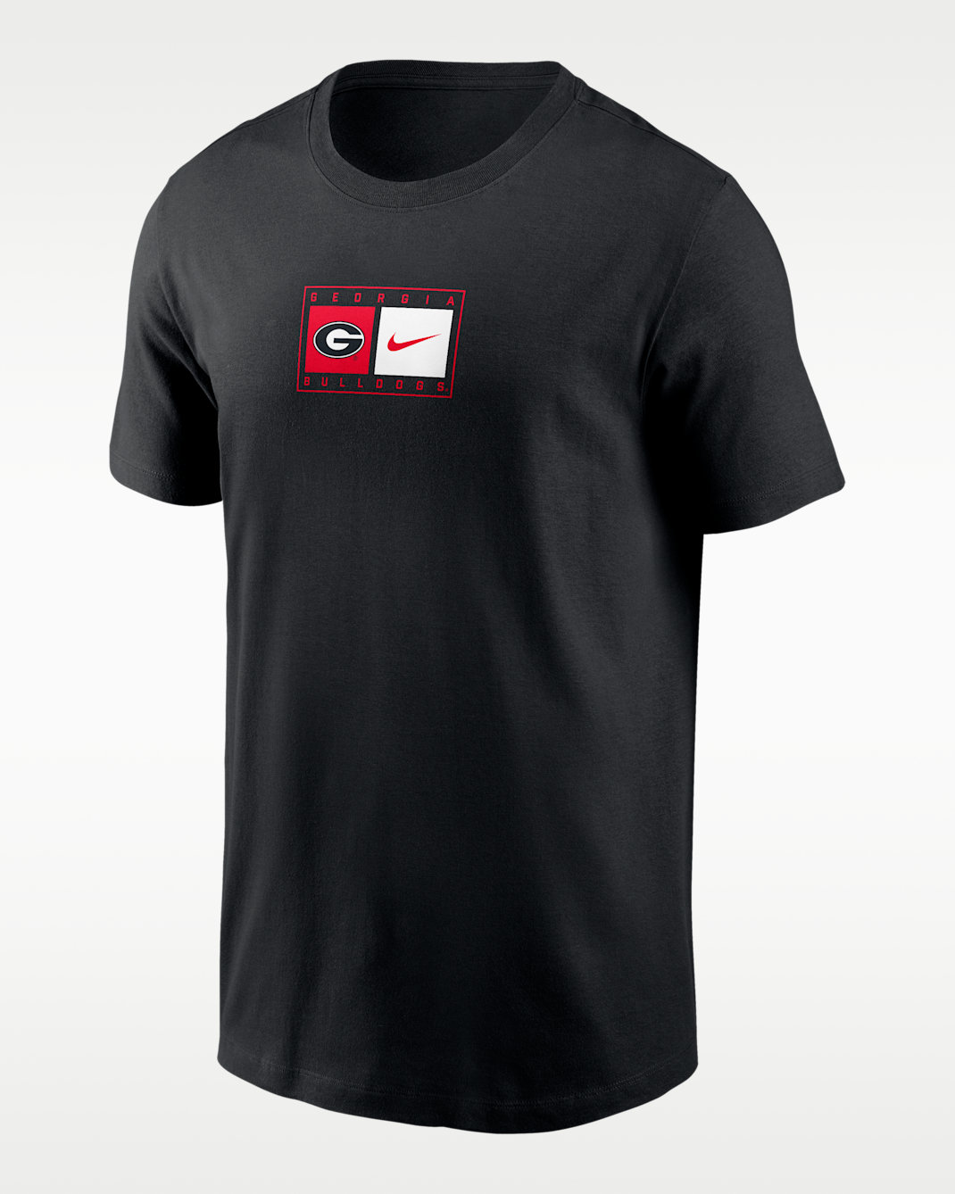 Georgia Campus Logo Swoosh Men's Nike College T-Shirt - Black