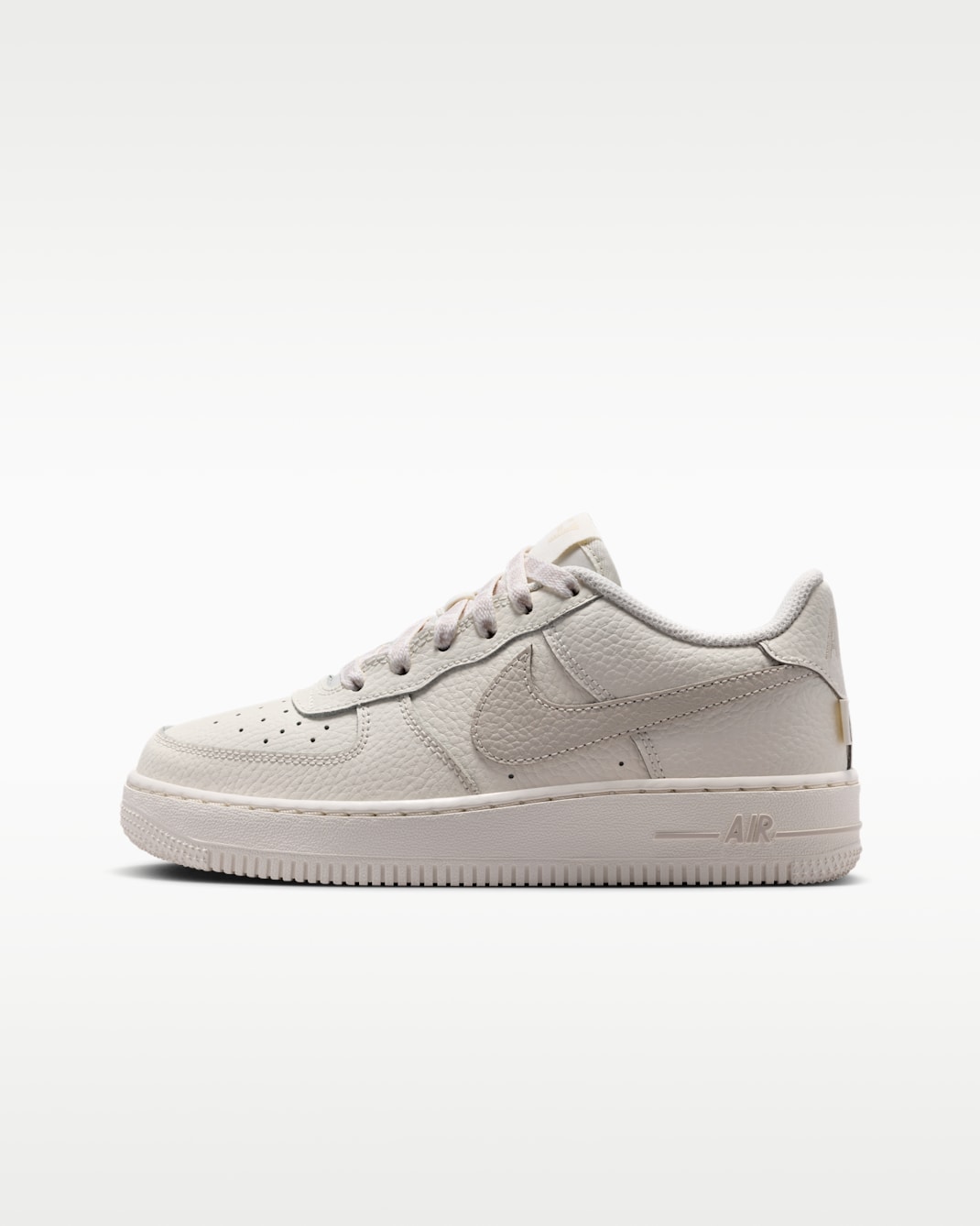 Nike Air Force 1 Low Older Kids' Shoes - Sail/Light Orewood Brown