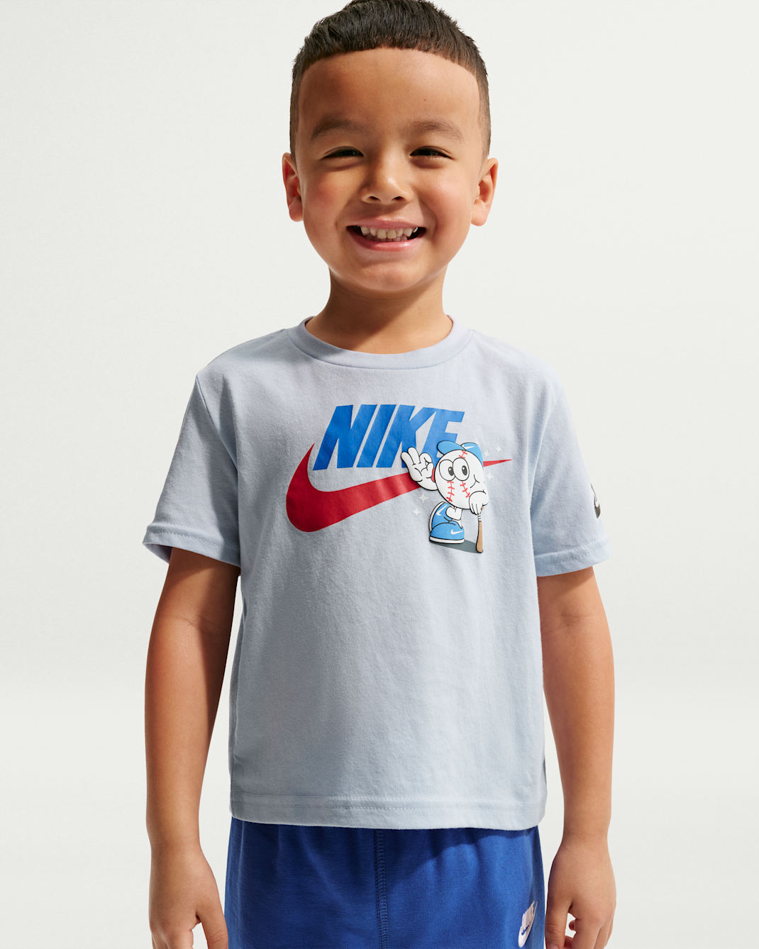 Playera de béisbol Futura infantil Nike - Gris