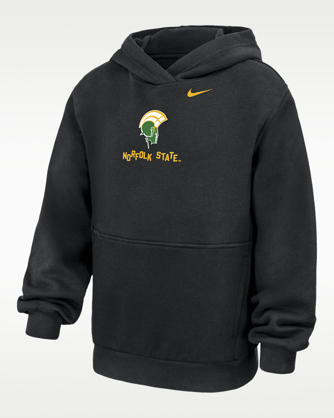 Nike College (Norfolk State) Big Kids' Club Fleece Hoodie - Black