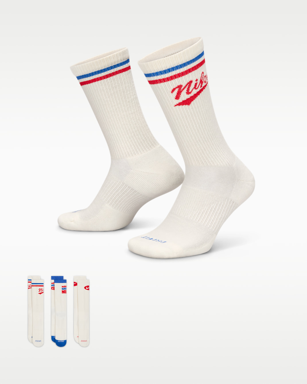 Nike Everyday Plus Crew Socks (3 Pairs) - Multi-Colour