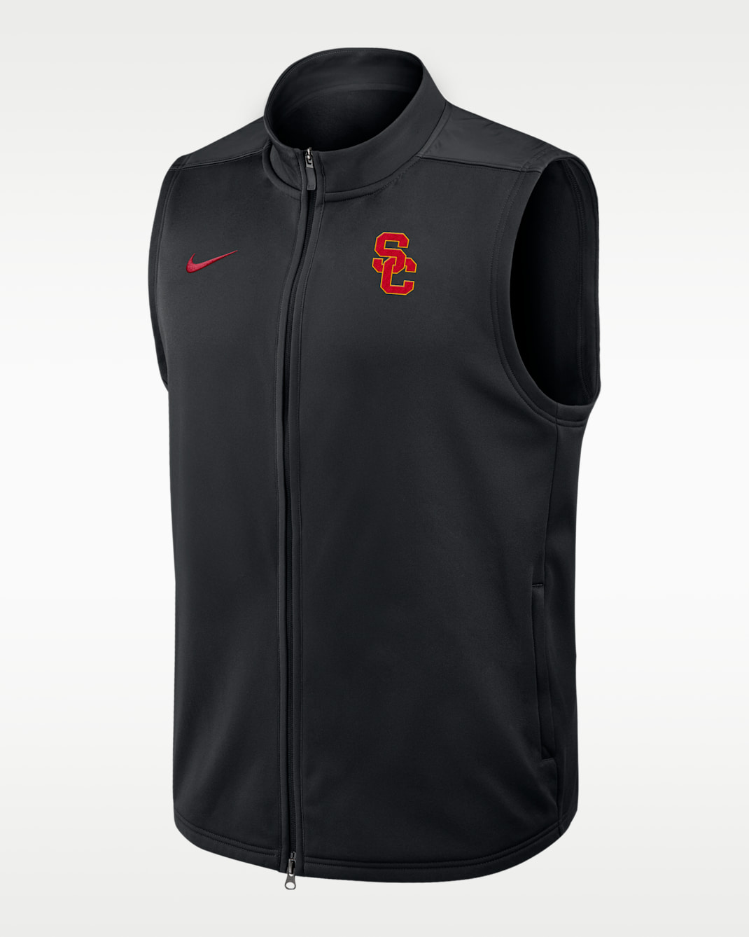 USC Victory Men's Nike Therma-FIT College Full-Zip Vest - Black
