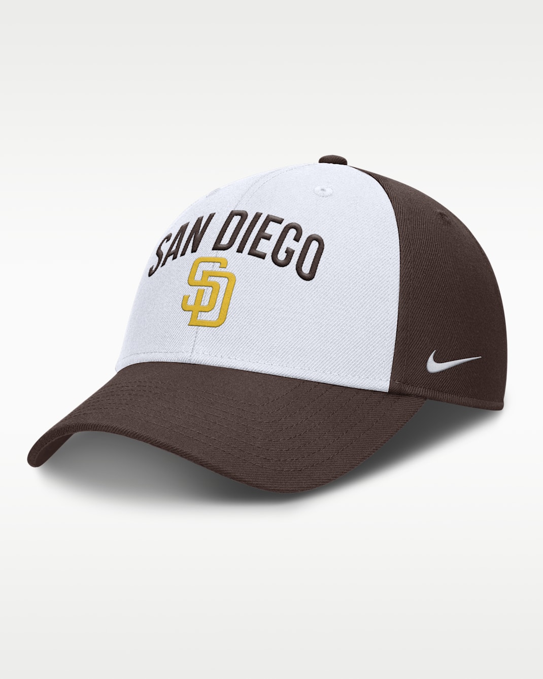 Gorra Nike Dri-FIT de la MLB ajustable para hombre San Diego Padres Club - Blanco