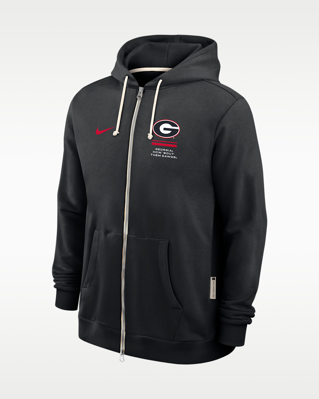 Georgia Sideline Standard Issue Men's Nike Dri-FIT College Full-Zip Hoodie - Black
