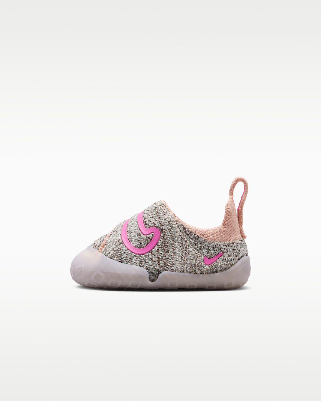 Nike Swoosh 1 Baby/Toddler Shoes - Sail/Light Chocolate/Steam/Pink Glow