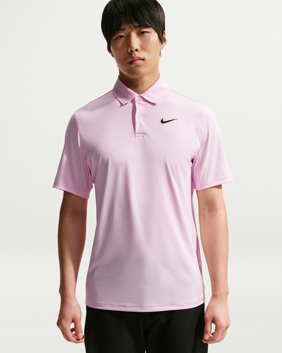나이키 벨로시티 남성 드라이 핏 골프 폴로 - 핑크 폼/블랙