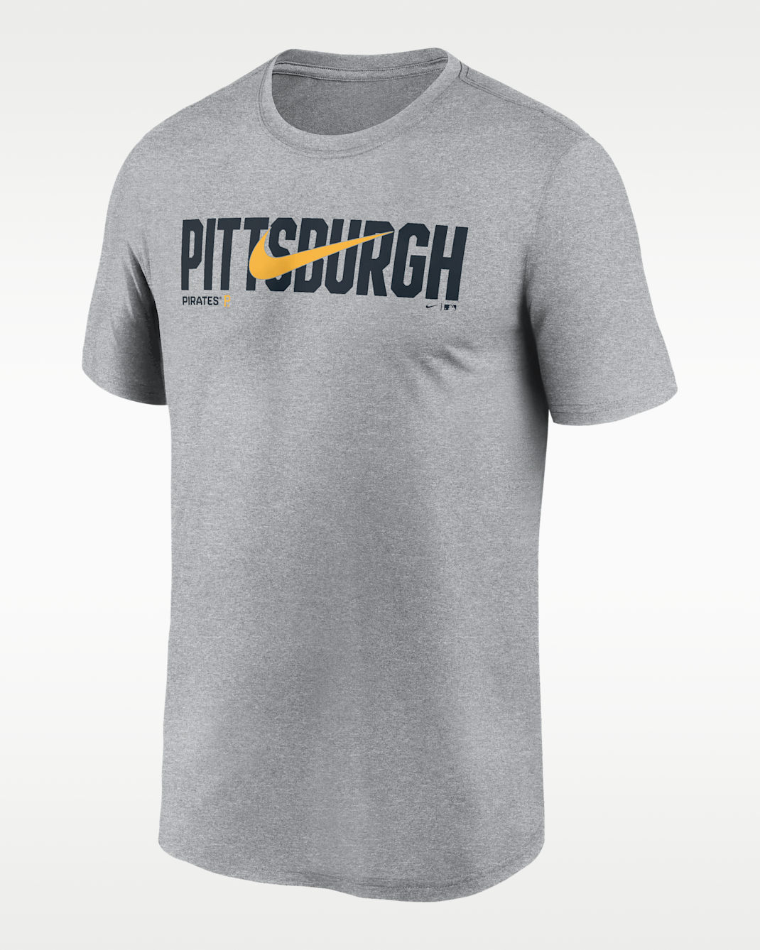 Pittsburgh Pirates Swoosh Legend Men's Nike Dri-FIT MLB T-Shirt - Grey Heather