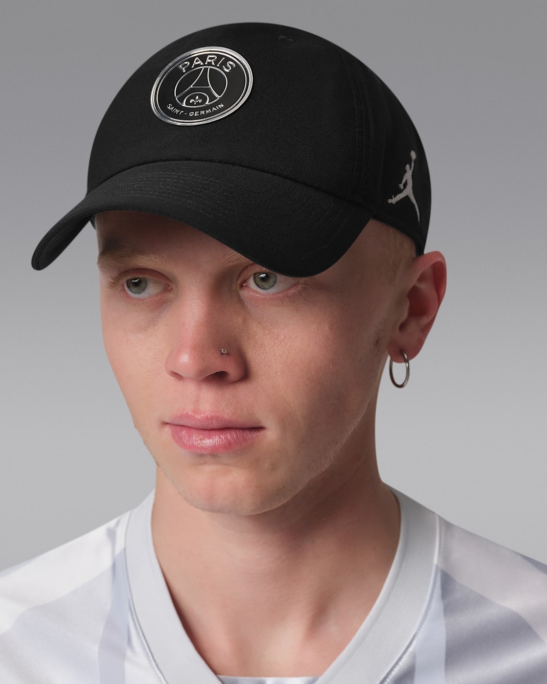 Czapka Jordan Club Paris Saint-Germain - Czerń/Pure Platinum
