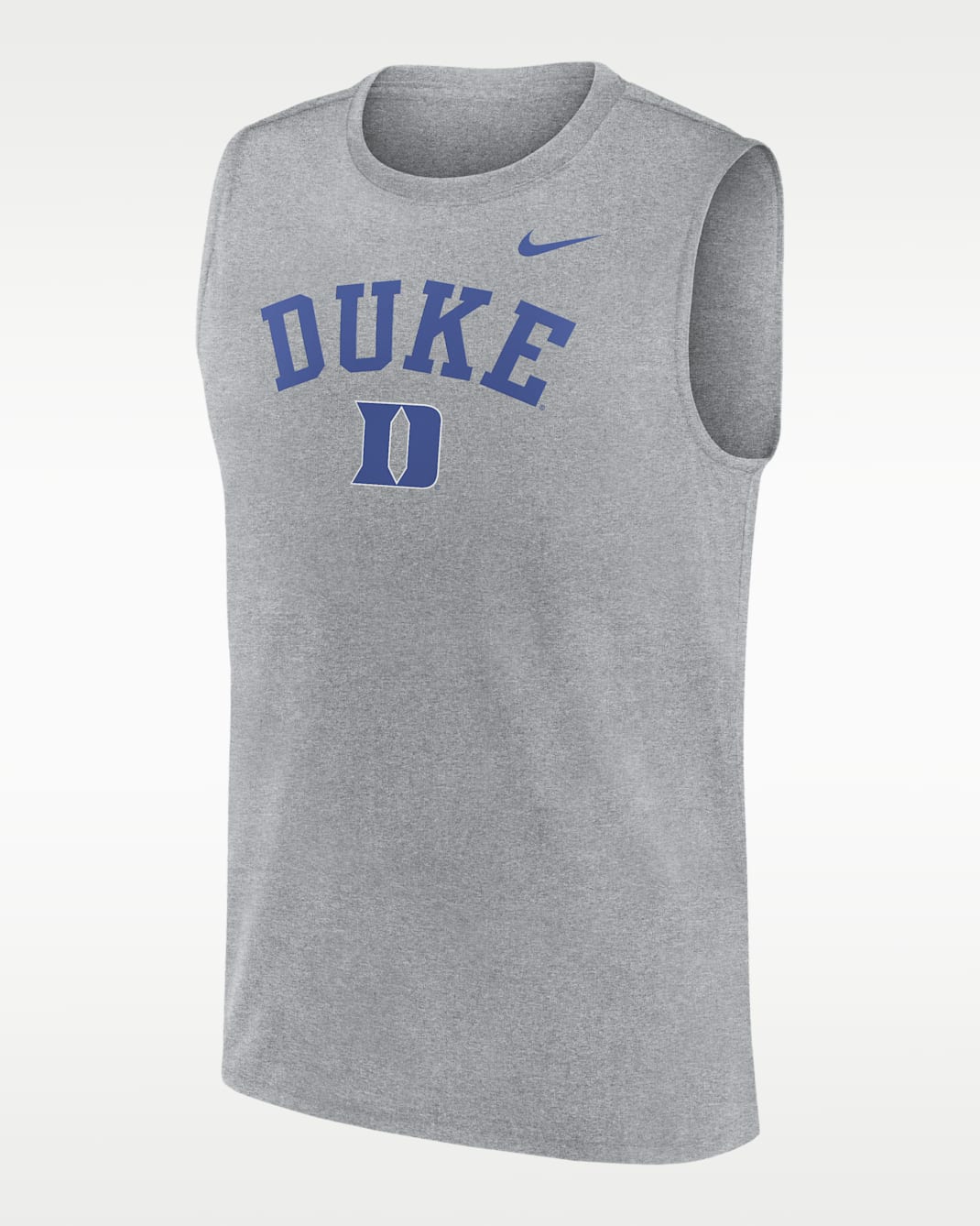 Duke Primetime Arch Legend Men's Nike Dri-FIT College Muscle Tank Top - Grey
