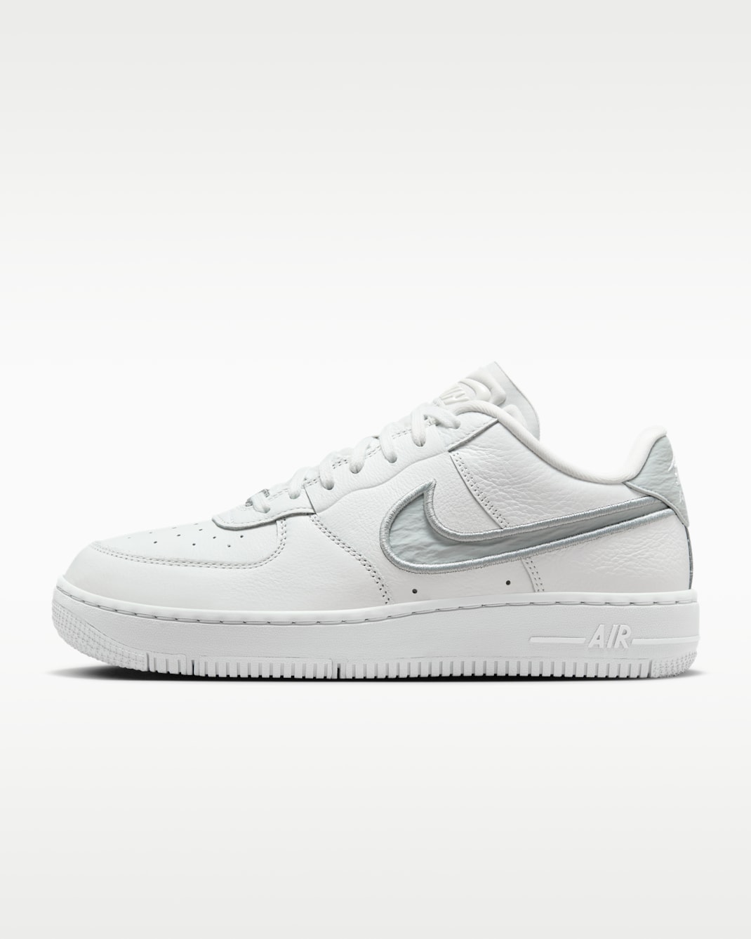 Tenis para mujer Nike Air Force 1 Dance - Blanco cumbre/Polvo fotón/Plata metalizado