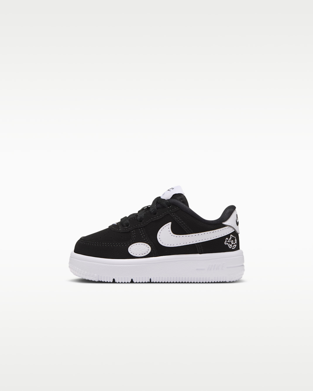 Nike Force 1 Low Baby/Toddler Shoes - Black/White