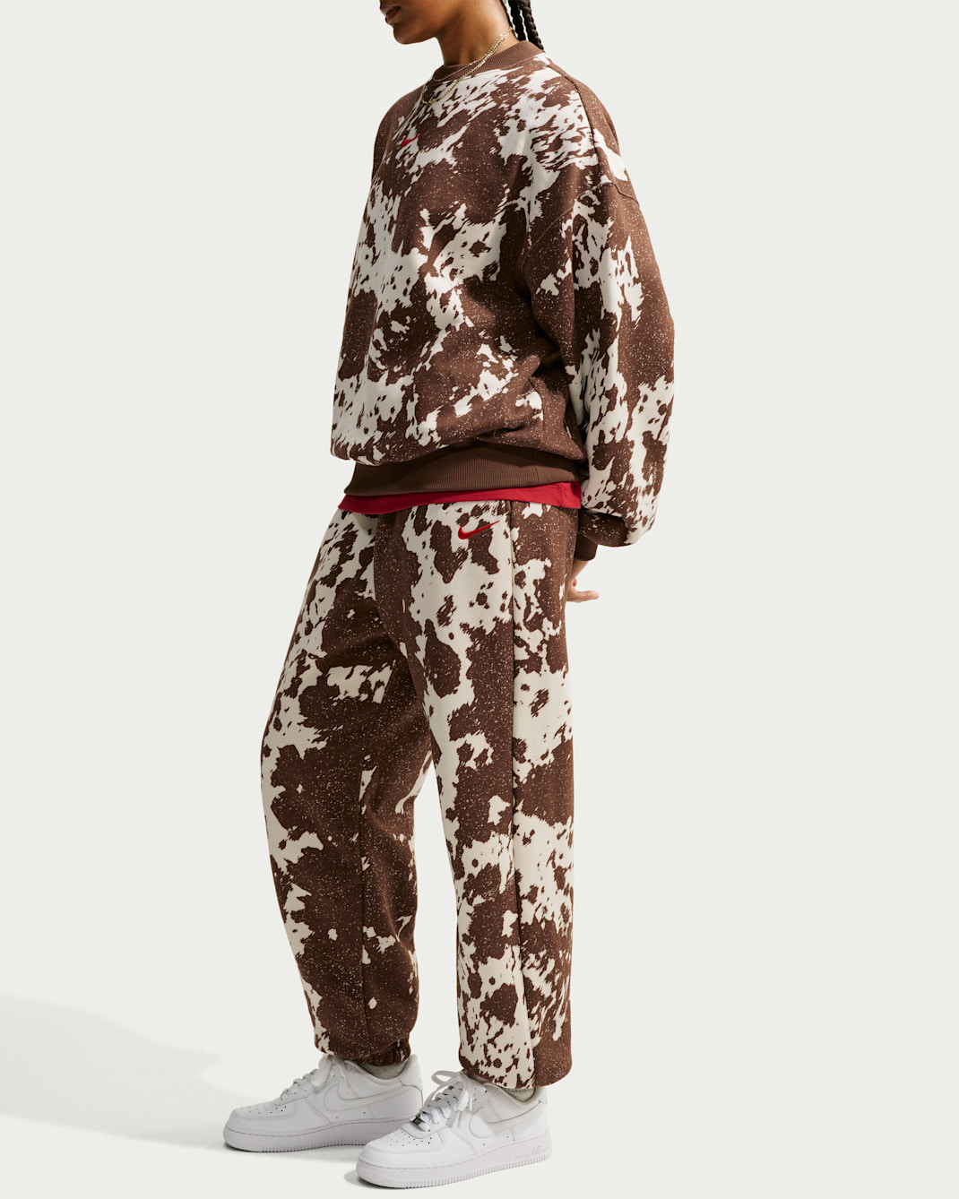 Nike Studio Fleece Medium Weight  Women's Oversized High-Rise Cuffed Pants