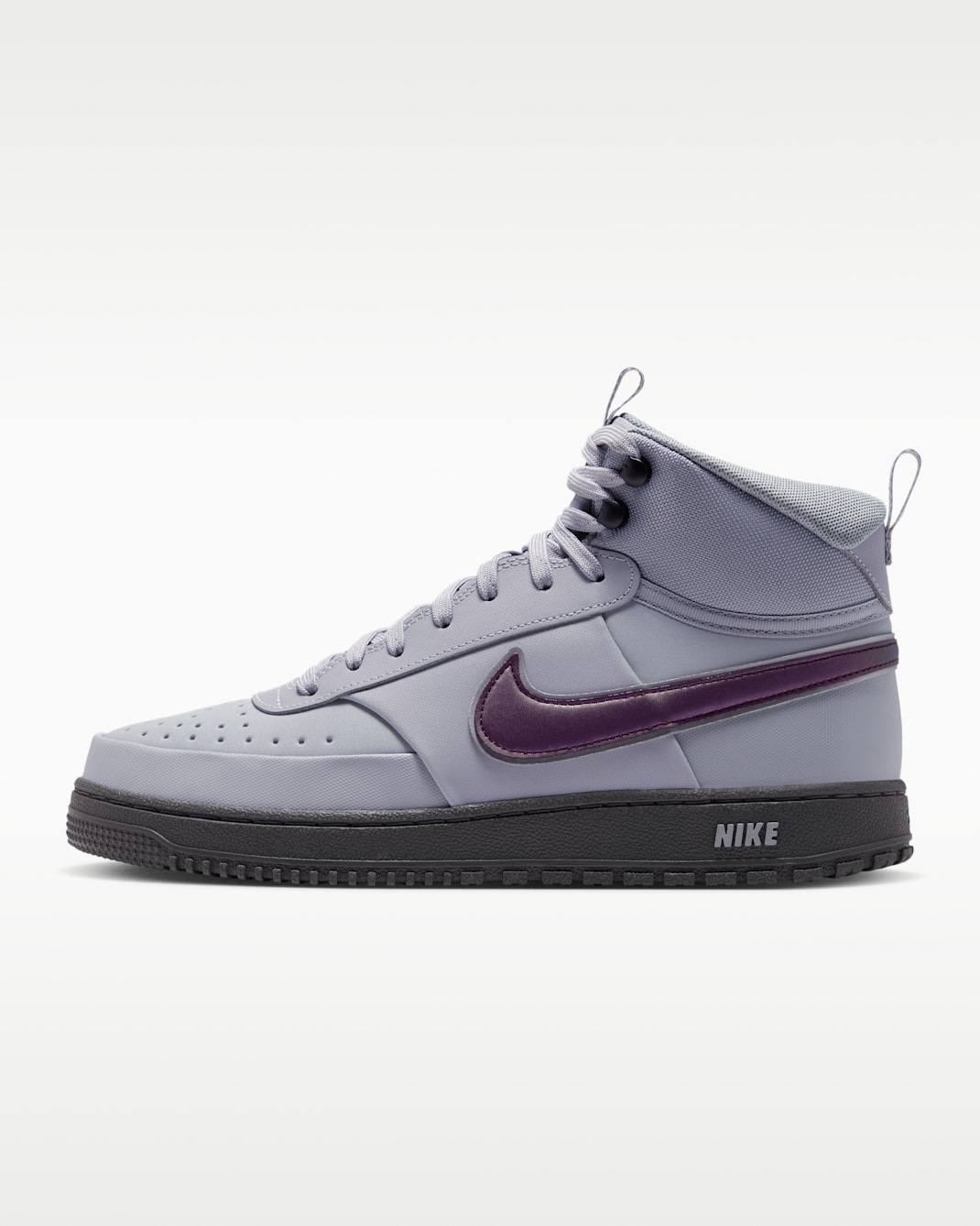 Nike Court Vision Mid SE Men's Winterized Shoes - Wolf Grey/Iron Grey/Black/Mahogany