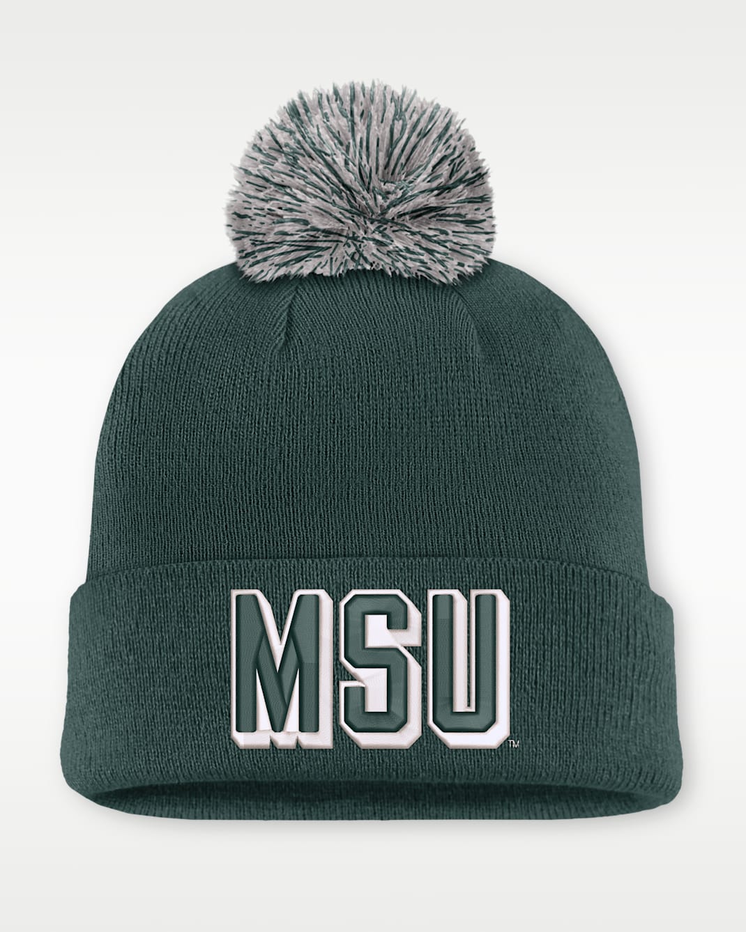 Michigan State Peak Men's Nike College Cuffed Beanie - Green