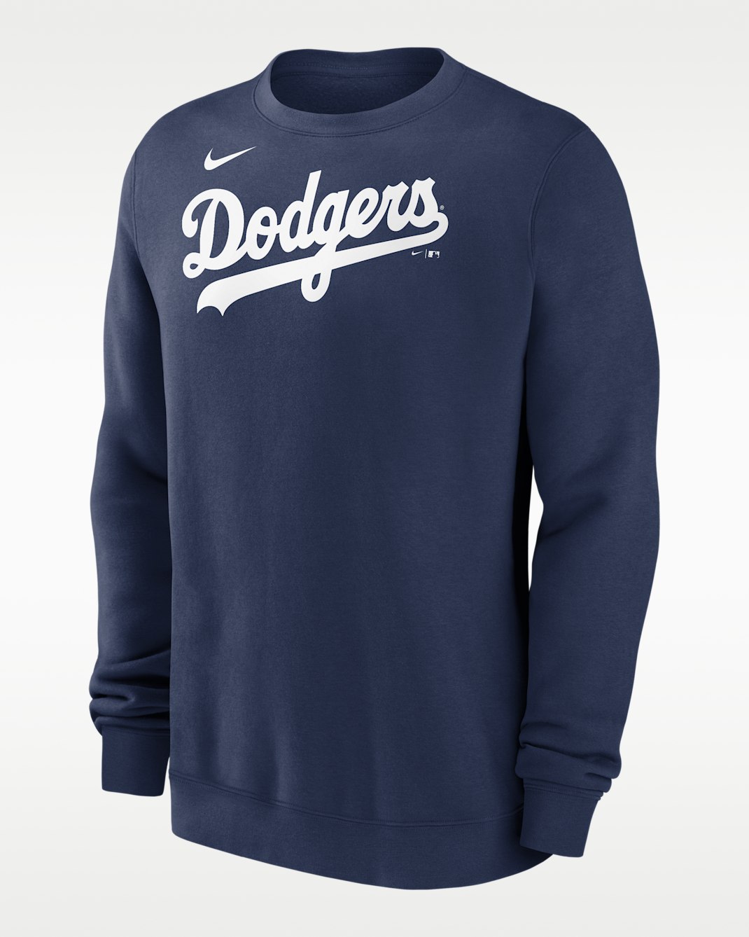 Los Angeles Dodgers Wordmark Men's Nike MLB Pullover Crew - Navy