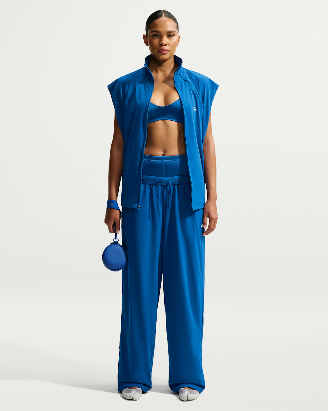 Pants oversized para mujer NikeSKIMS Stretch Nylon - NSKM Cobalt/NSKM Cobalt