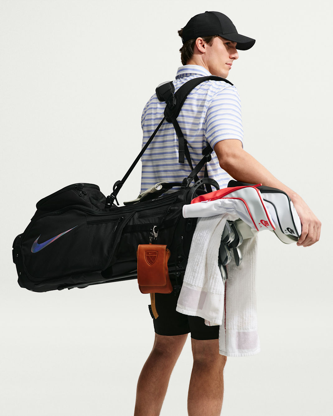 Nike Air Hybrid 2 Golf Bag - Black/Black