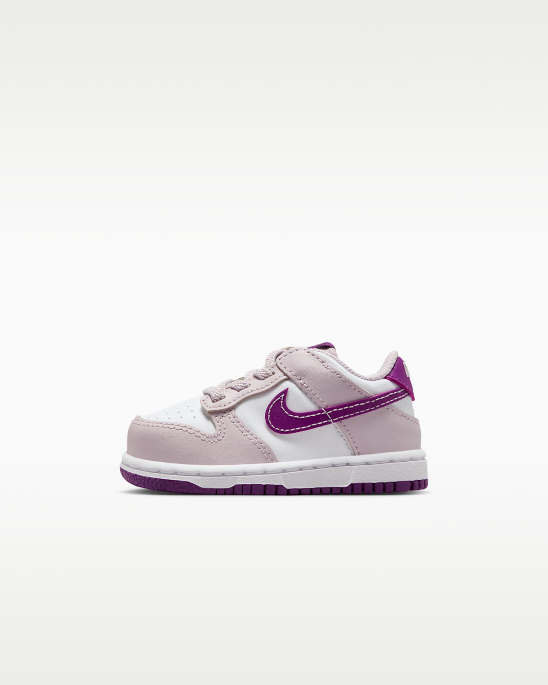 Nike Dunk Low Baby/Toddler Shoes - White/Platinum Violet/Viotech