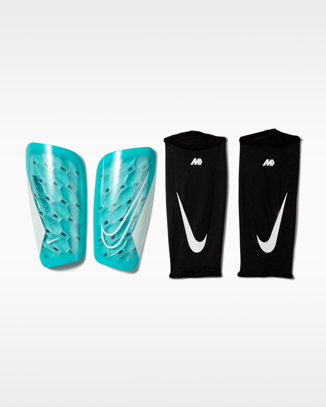 Nike Mercurial Lite Football Shinguards - Dusty Cactus/Off-White/White