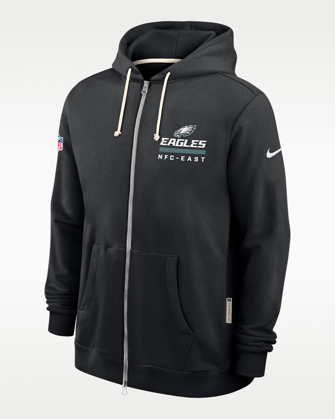 Philadelphia Eagles Utility Player Sideline Men's Nike Dri-FIT NFL Full-Zip Hoodie - Black