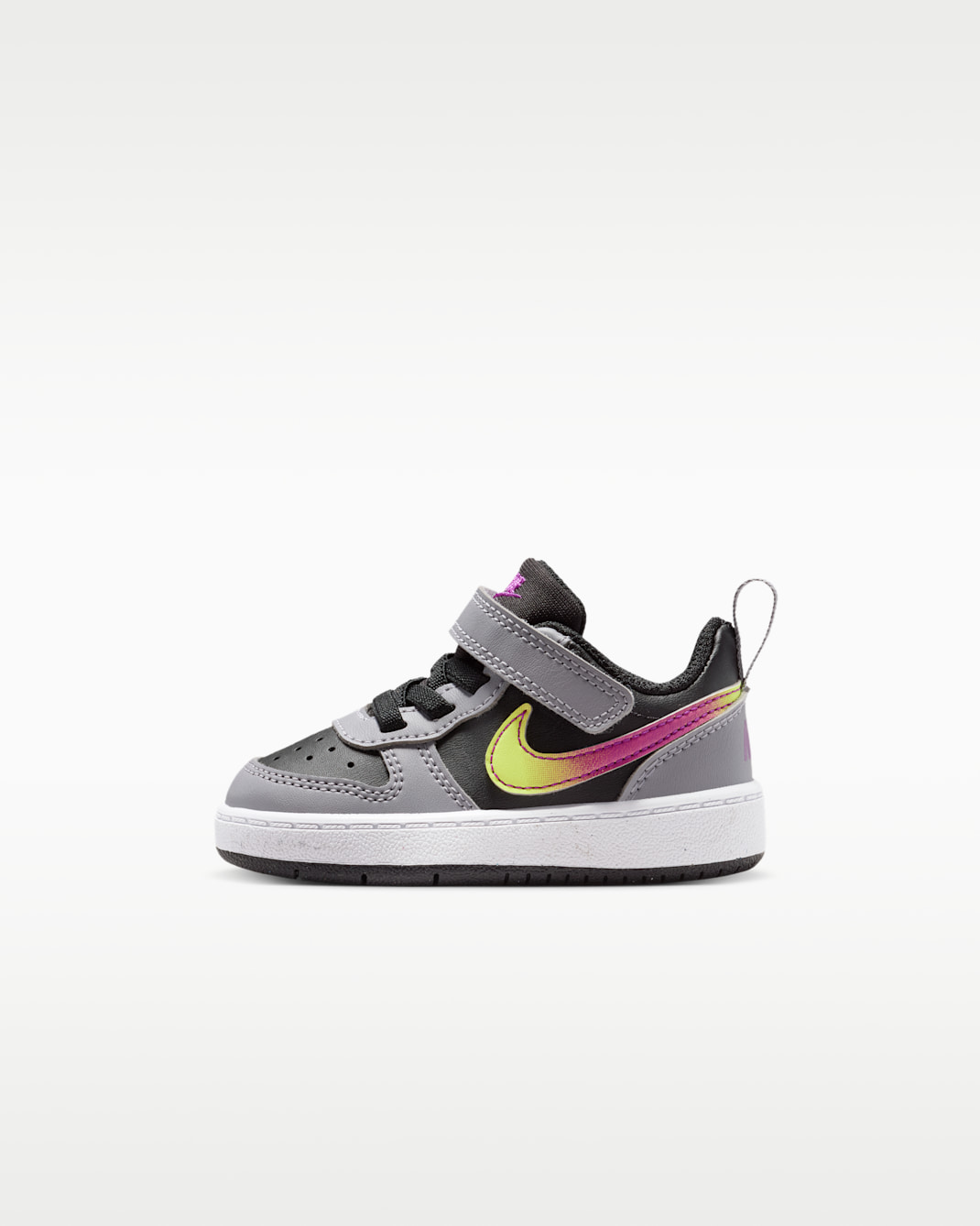 Nike Court Borough Low Recraft Baby/Toddler (Boys') Shoes - Black/Cement Grey/White/Vivid Purple
