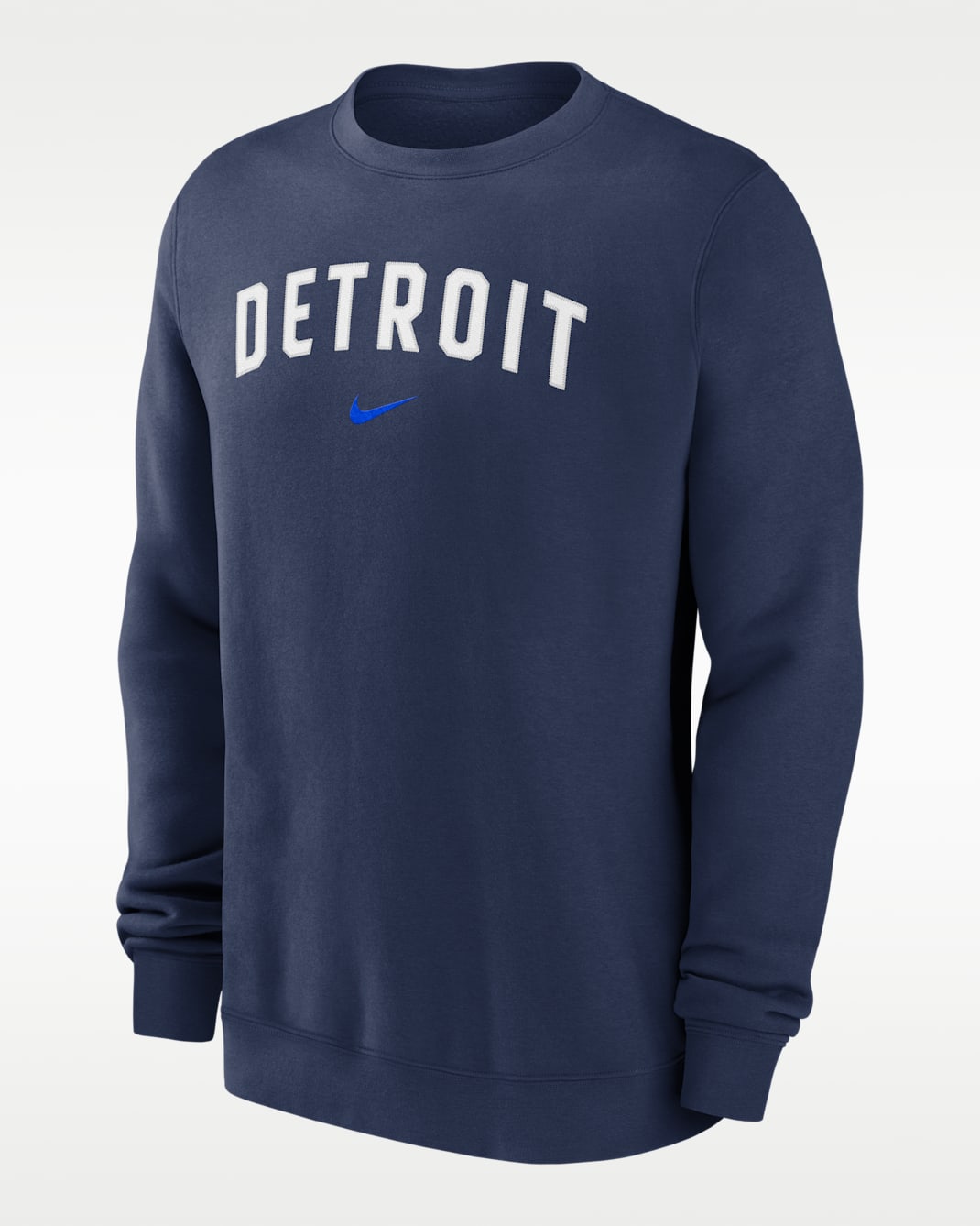 Detroit Tigers 2-Hit Men's Nike MLB Pullover Crew - Navy