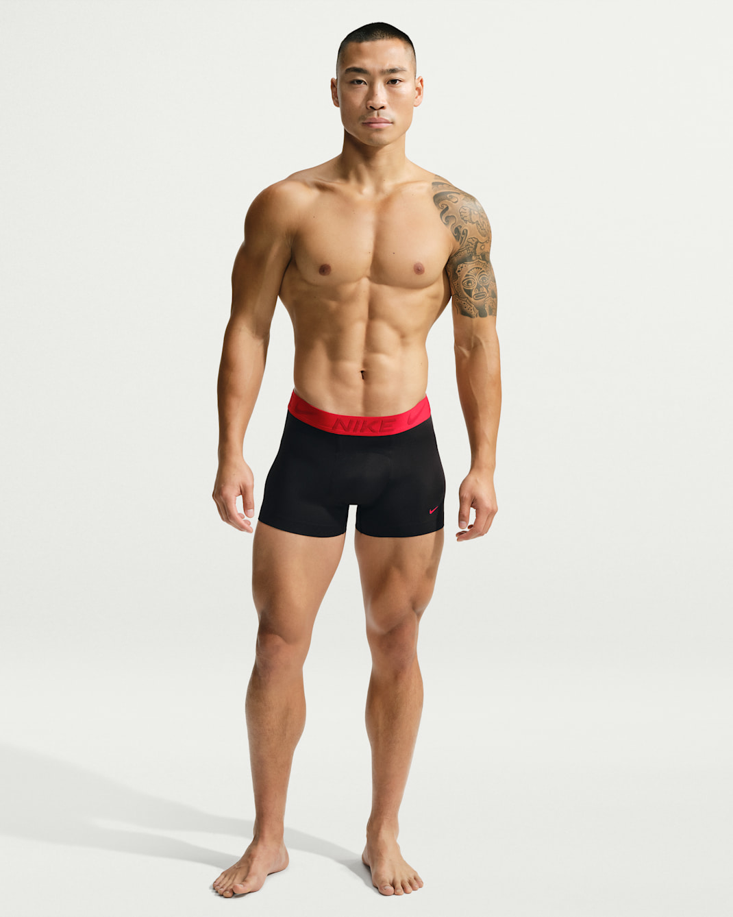 Nike Elite Men's Microfibre Trunks - Black/University Red
