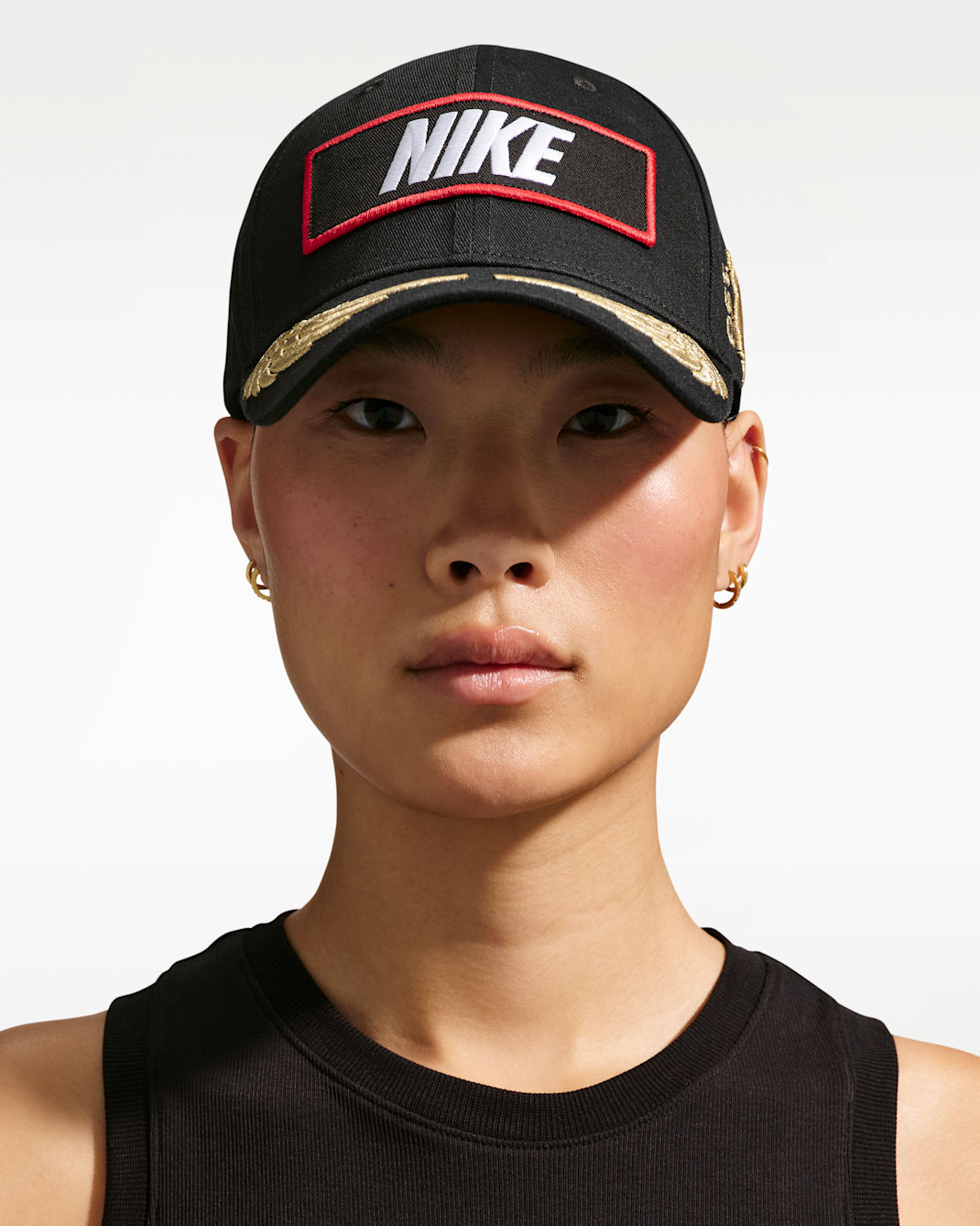 Gorra de carreras con estructura Nike Club - Negro/Negro