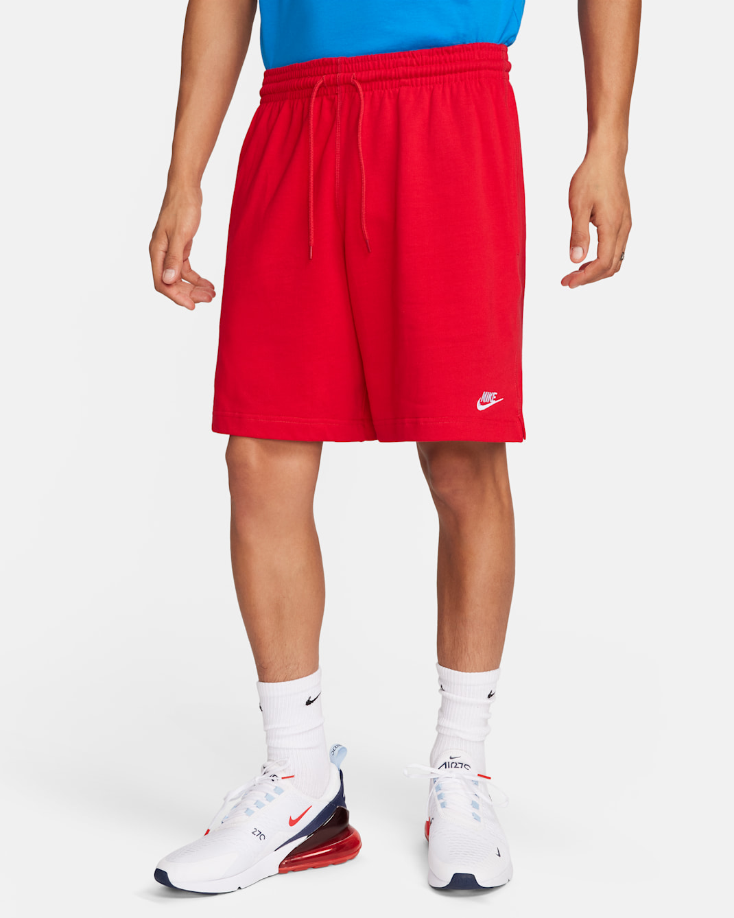 Nike Sportswear Club Men's Knit Shorts - University Red/White
