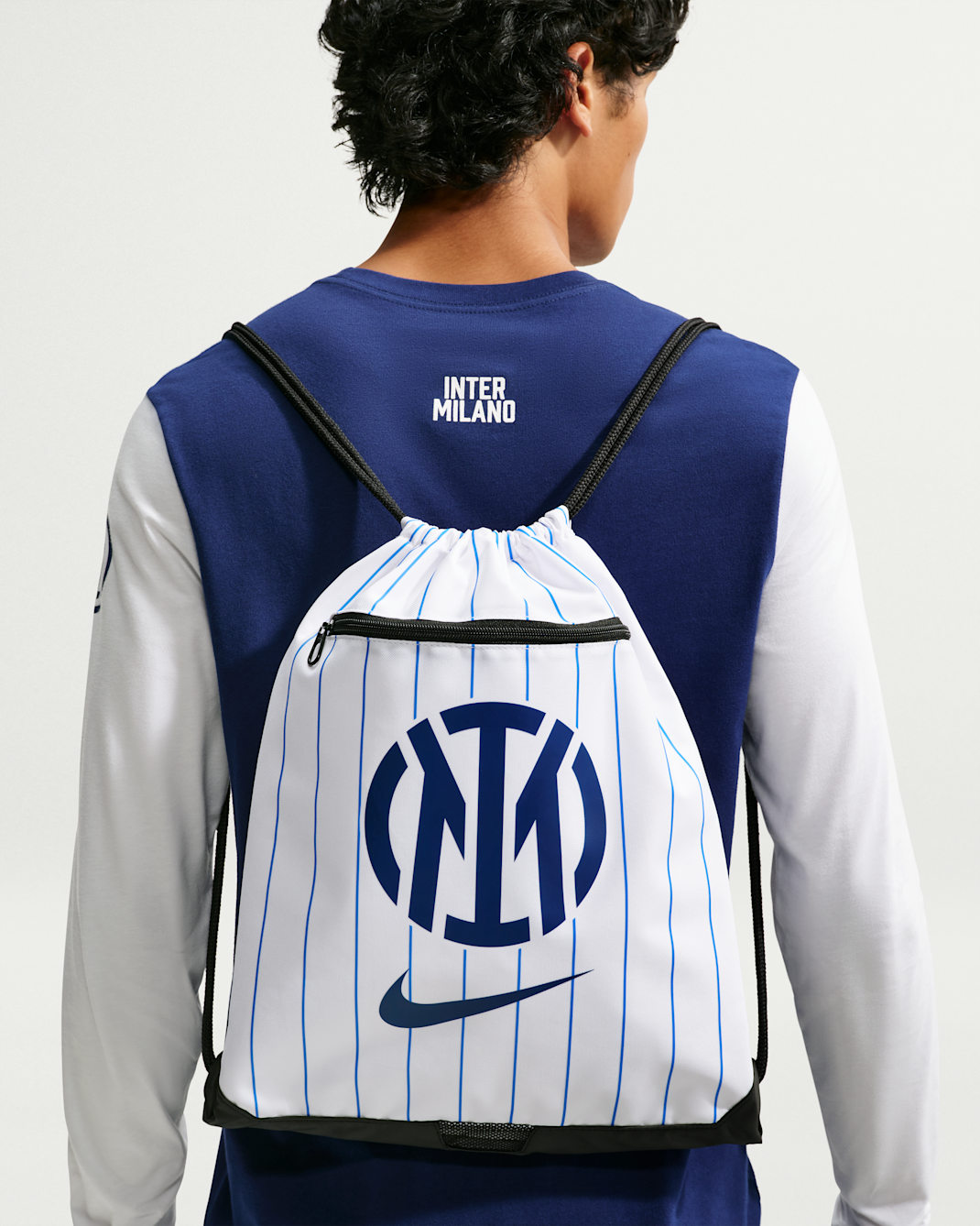 Inter Milan 25/26 Nike Academy Gymsack Aop - White/Blue Void